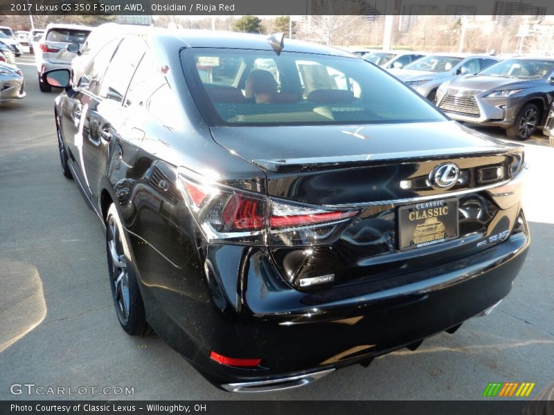 Obsidian / Rioja Red 2017 Lexus GS 350 F Sport AWD