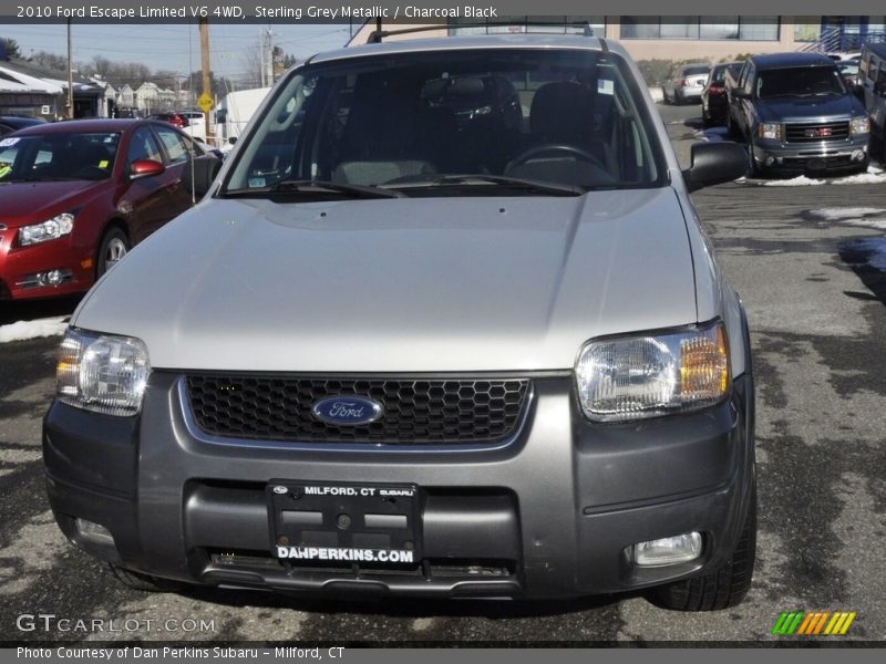 Sterling Grey Metallic / Charcoal Black 2010 Ford Escape Limited V6 4WD