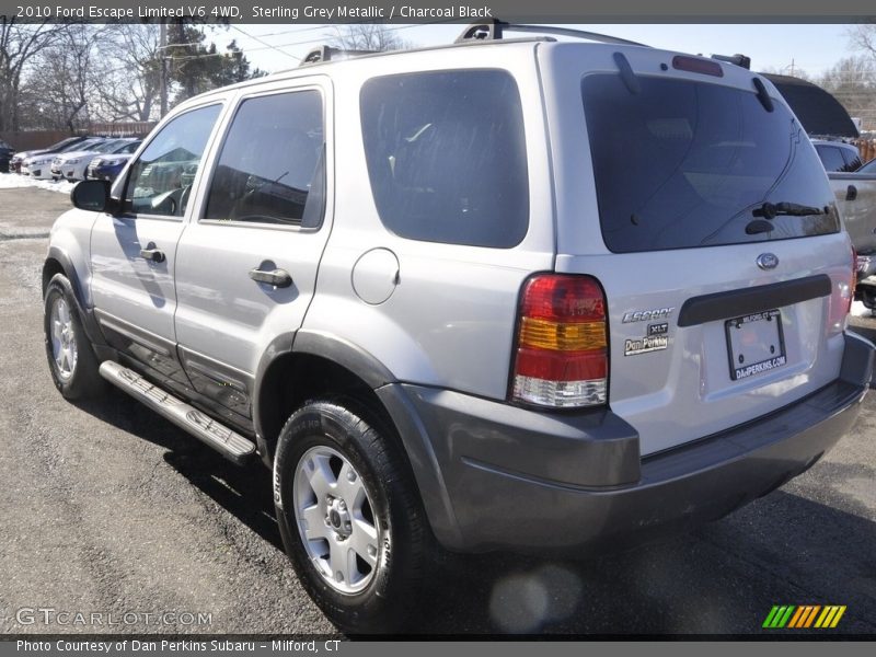 Sterling Grey Metallic / Charcoal Black 2010 Ford Escape Limited V6 4WD