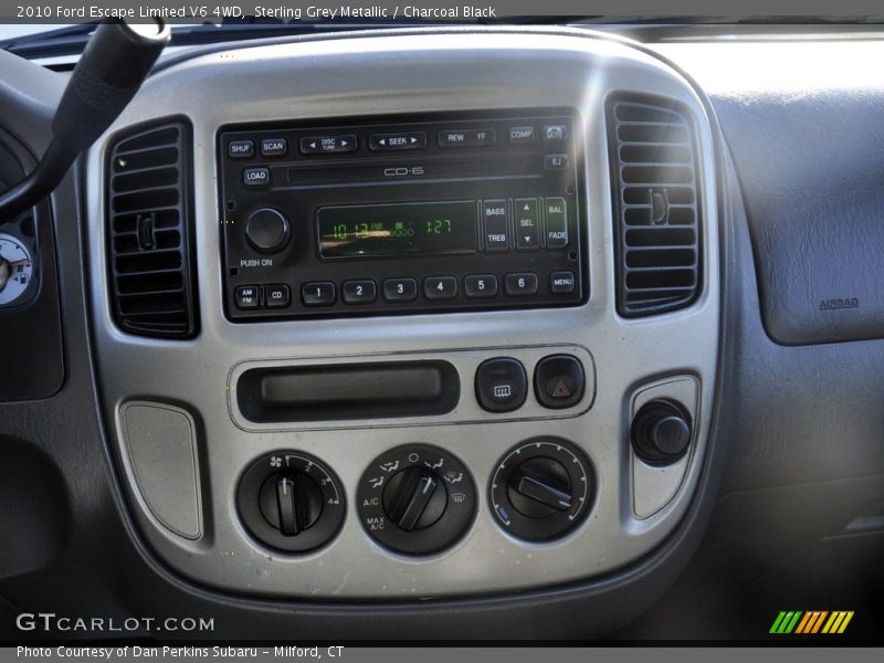 Sterling Grey Metallic / Charcoal Black 2010 Ford Escape Limited V6 4WD