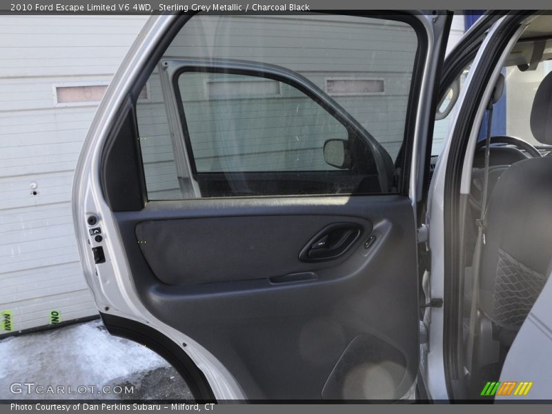 Sterling Grey Metallic / Charcoal Black 2010 Ford Escape Limited V6 4WD