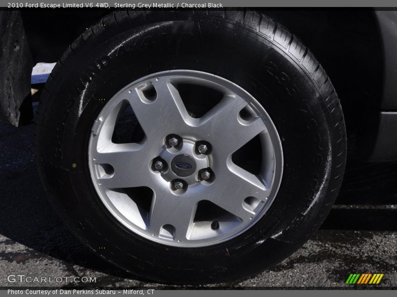 Sterling Grey Metallic / Charcoal Black 2010 Ford Escape Limited V6 4WD