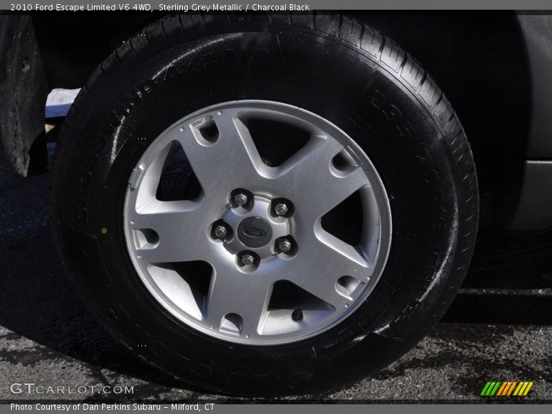 Sterling Grey Metallic / Charcoal Black 2010 Ford Escape Limited V6 4WD