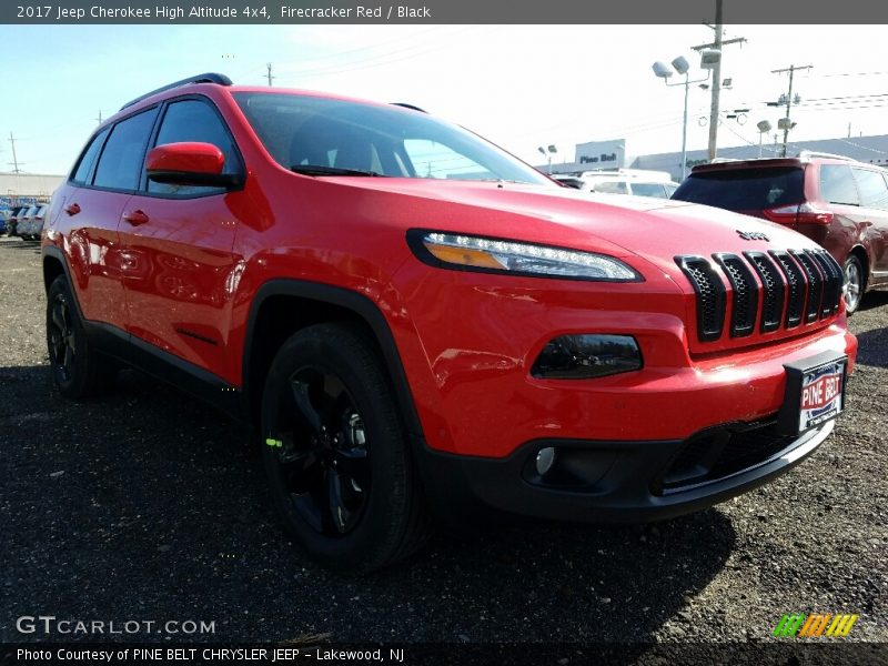 Firecracker Red / Black 2017 Jeep Cherokee High Altitude 4x4