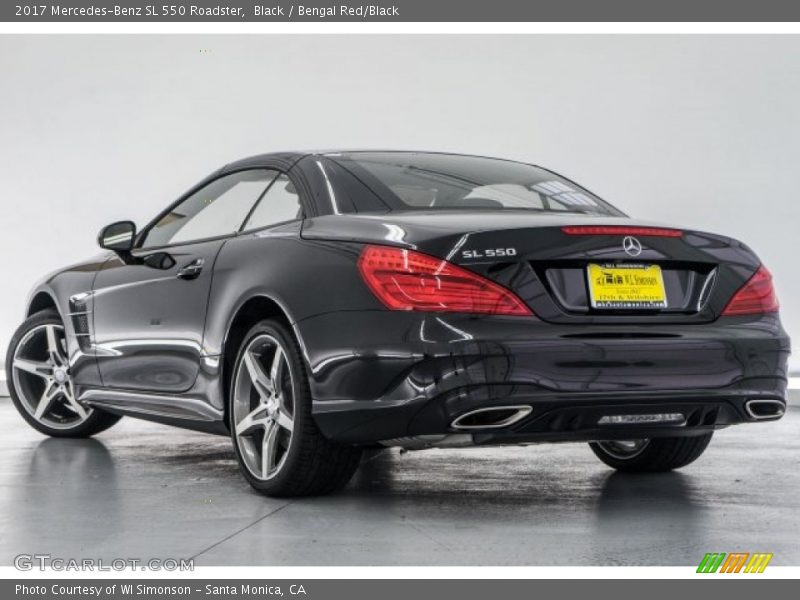 Black / Bengal Red/Black 2017 Mercedes-Benz SL 550 Roadster