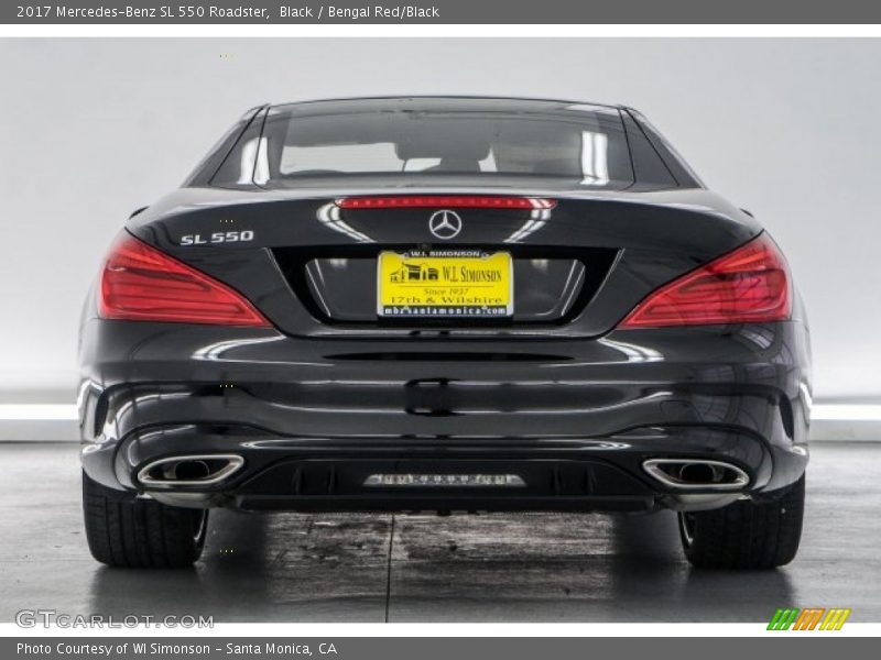 Black / Bengal Red/Black 2017 Mercedes-Benz SL 550 Roadster