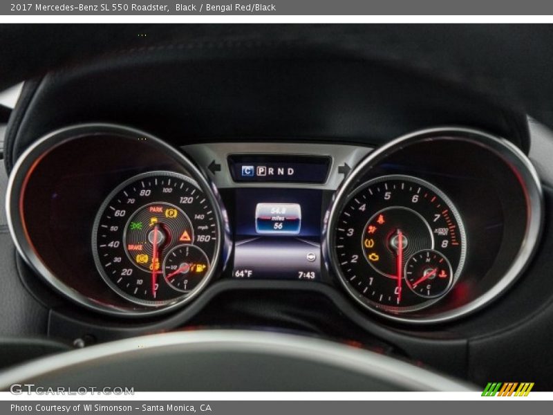  2017 SL 550 Roadster 550 Roadster Gauges