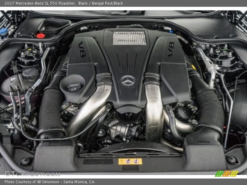  2017 SL 550 Roadster Engine - 4.7 Liter DI biturbo DOHC 32-Valve VVT V8