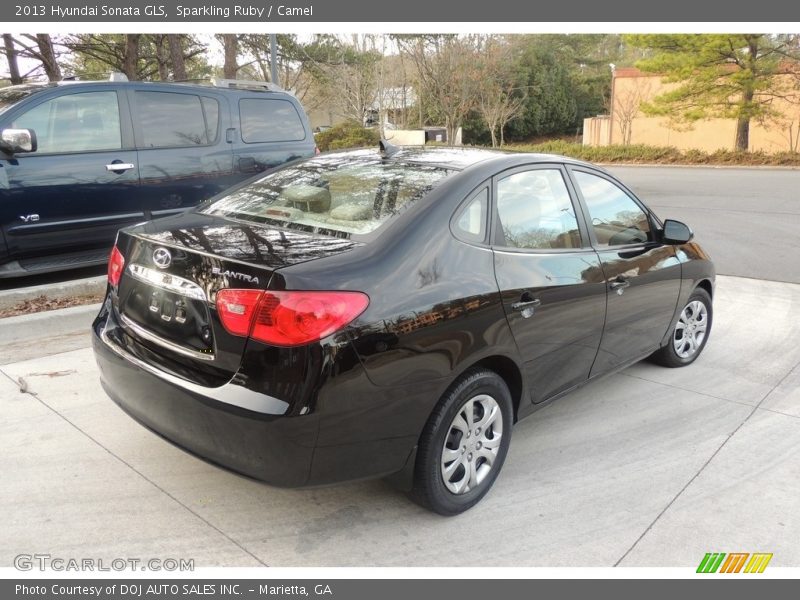 Sparkling Ruby / Camel 2013 Hyundai Sonata GLS