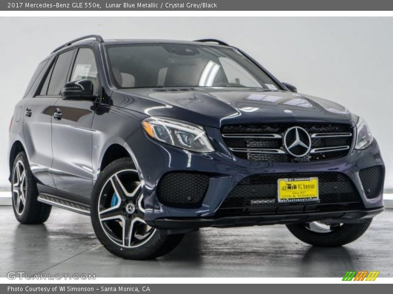 Lunar Blue Metallic / Crystal Grey/Black 2017 Mercedes-Benz GLE 550e