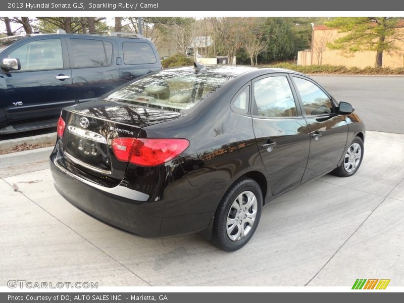 Sparkling Ruby / Camel 2013 Hyundai Sonata GLS