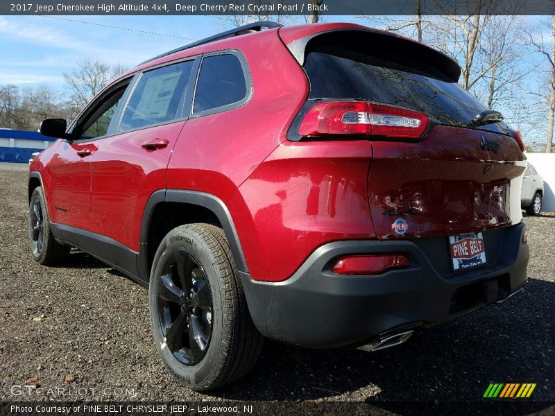 Deep Cherry Red Crystal Pearl / Black 2017 Jeep Cherokee High Altitude 4x4