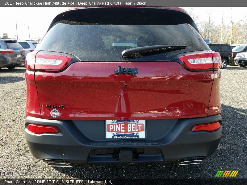 Deep Cherry Red Crystal Pearl / Black 2017 Jeep Cherokee High Altitude 4x4