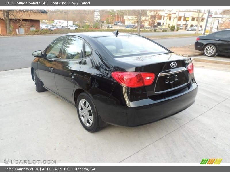 Sparkling Ruby / Camel 2013 Hyundai Sonata GLS