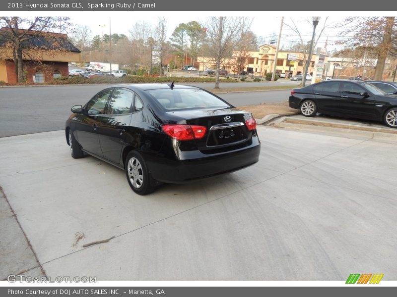 Sparkling Ruby / Camel 2013 Hyundai Sonata GLS