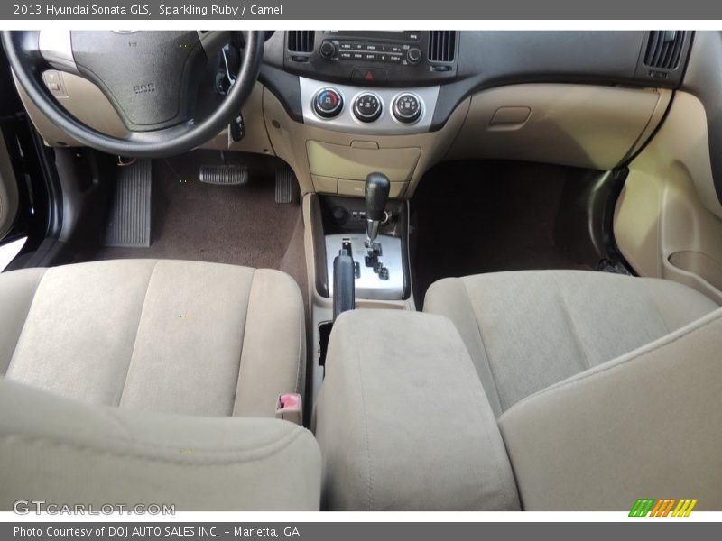 Sparkling Ruby / Camel 2013 Hyundai Sonata GLS