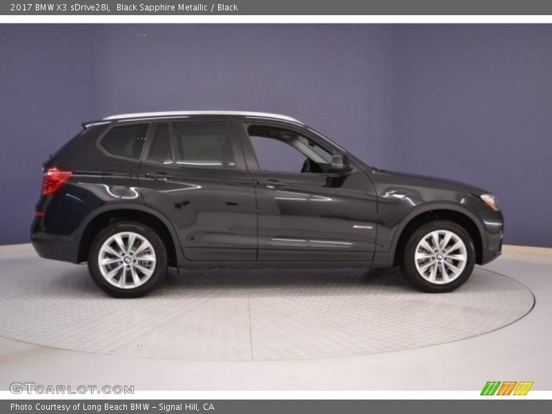 Black Sapphire Metallic / Black 2017 BMW X3 sDrive28i