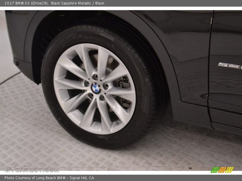 Black Sapphire Metallic / Black 2017 BMW X3 sDrive28i