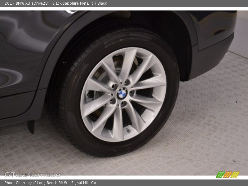 Black Sapphire Metallic / Black 2017 BMW X3 sDrive28i
