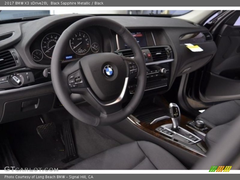 Black Sapphire Metallic / Black 2017 BMW X3 sDrive28i