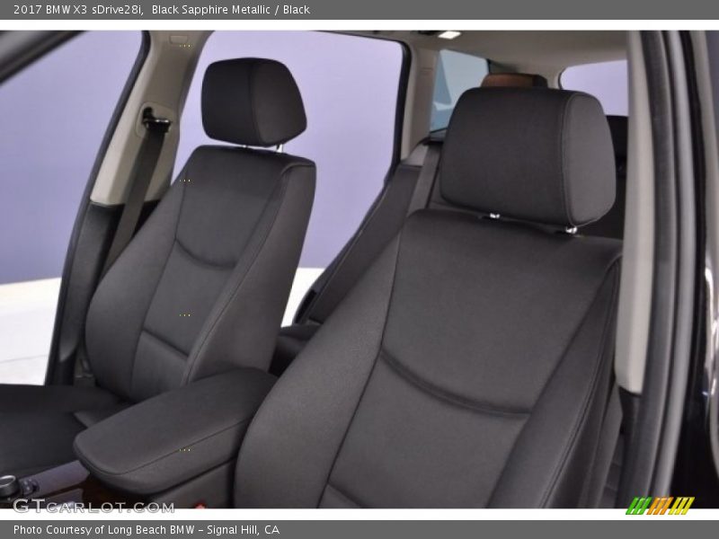 Black Sapphire Metallic / Black 2017 BMW X3 sDrive28i