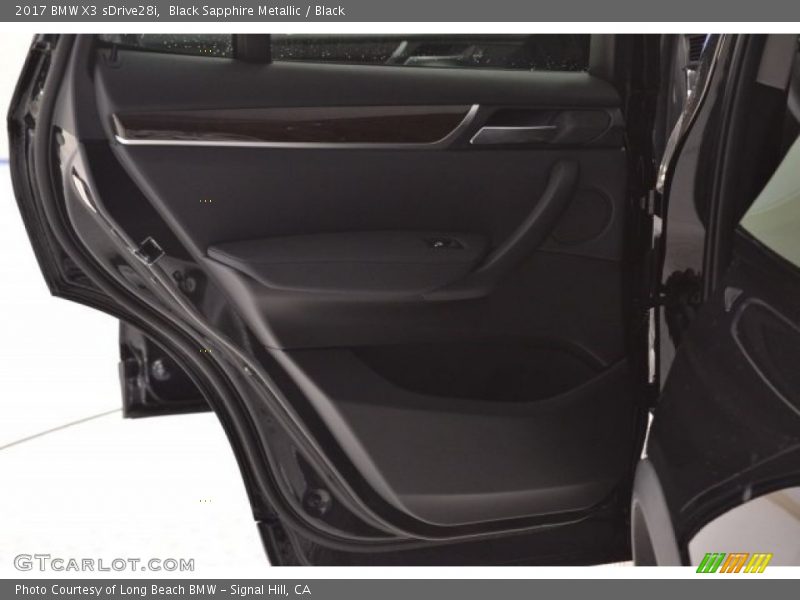 Black Sapphire Metallic / Black 2017 BMW X3 sDrive28i