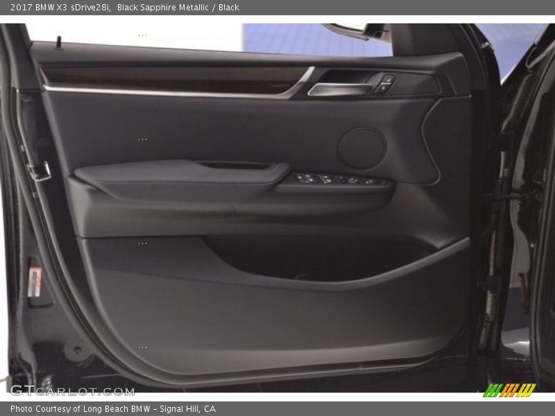 Black Sapphire Metallic / Black 2017 BMW X3 sDrive28i