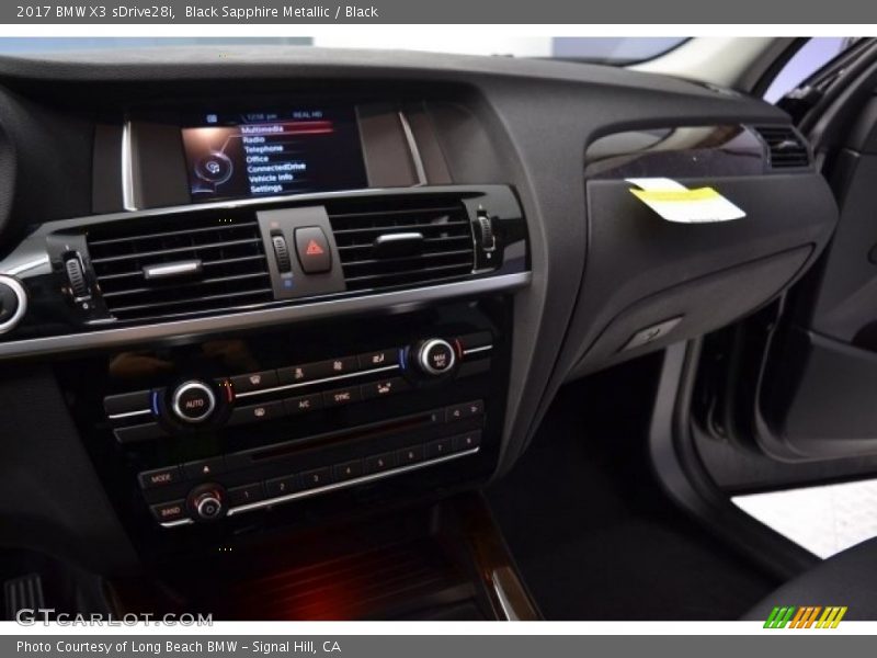 Black Sapphire Metallic / Black 2017 BMW X3 sDrive28i