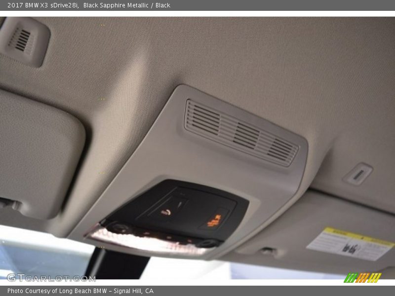 Black Sapphire Metallic / Black 2017 BMW X3 sDrive28i