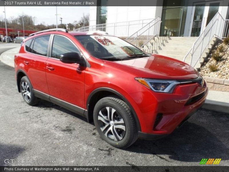 Barcelona Red Metallic / Black 2017 Toyota RAV4 LE