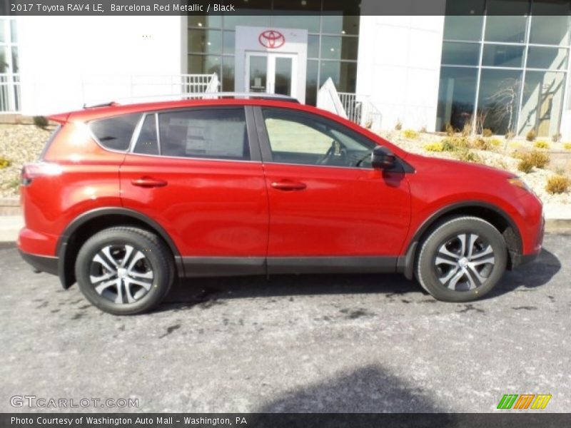 Barcelona Red Metallic / Black 2017 Toyota RAV4 LE