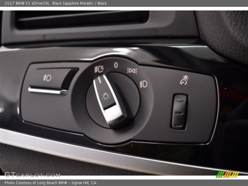 Black Sapphire Metallic / Black 2017 BMW X3 sDrive28i