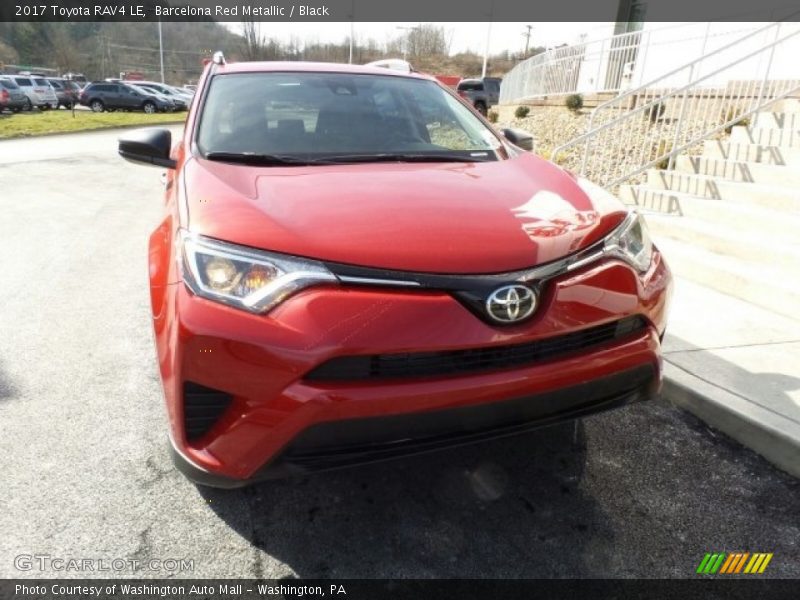 Barcelona Red Metallic / Black 2017 Toyota RAV4 LE