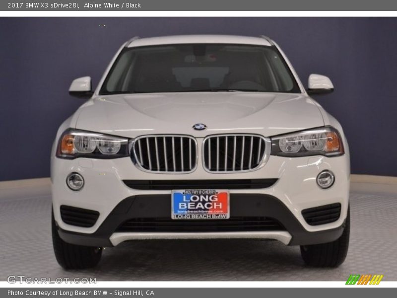 Alpine White / Black 2017 BMW X3 sDrive28i