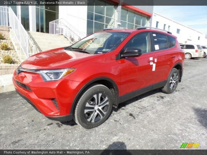 Barcelona Red Metallic / Black 2017 Toyota RAV4 LE