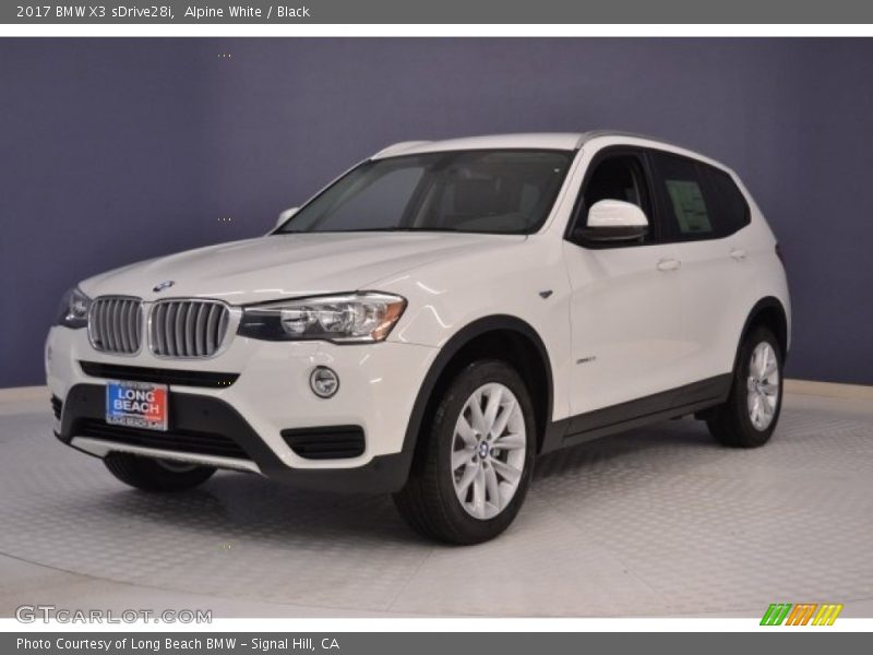 Alpine White / Black 2017 BMW X3 sDrive28i