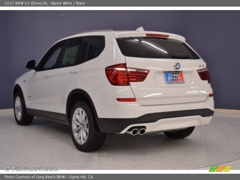 Alpine White / Black 2017 BMW X3 sDrive28i