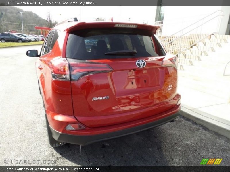 Barcelona Red Metallic / Black 2017 Toyota RAV4 LE