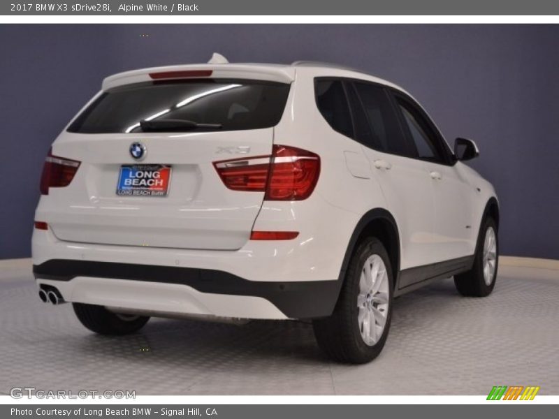 Alpine White / Black 2017 BMW X3 sDrive28i