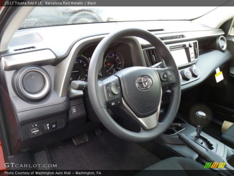 Barcelona Red Metallic / Black 2017 Toyota RAV4 LE