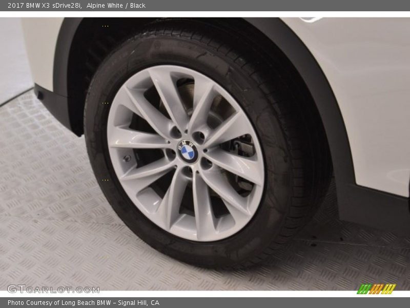 Alpine White / Black 2017 BMW X3 sDrive28i