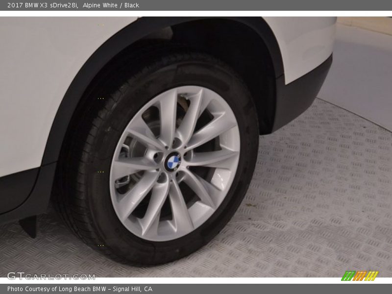 Alpine White / Black 2017 BMW X3 sDrive28i