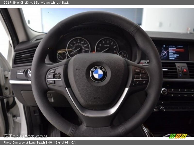 Alpine White / Black 2017 BMW X3 sDrive28i