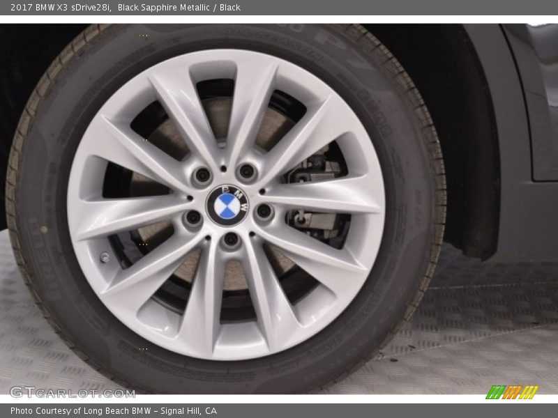 Black Sapphire Metallic / Black 2017 BMW X3 sDrive28i