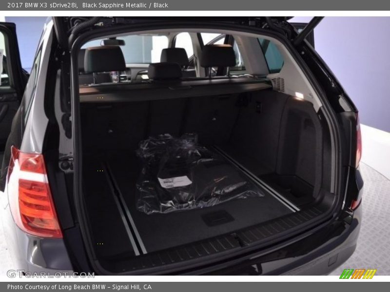 Black Sapphire Metallic / Black 2017 BMW X3 sDrive28i