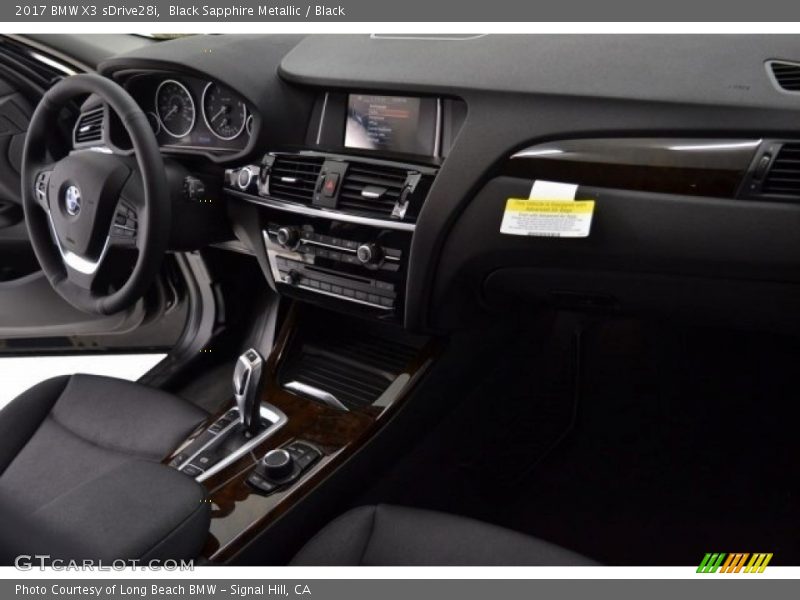 Black Sapphire Metallic / Black 2017 BMW X3 sDrive28i