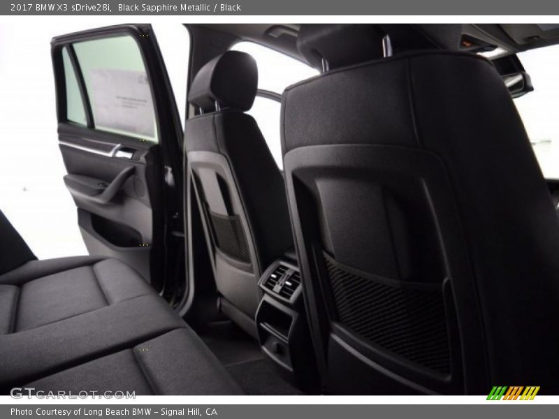 Black Sapphire Metallic / Black 2017 BMW X3 sDrive28i