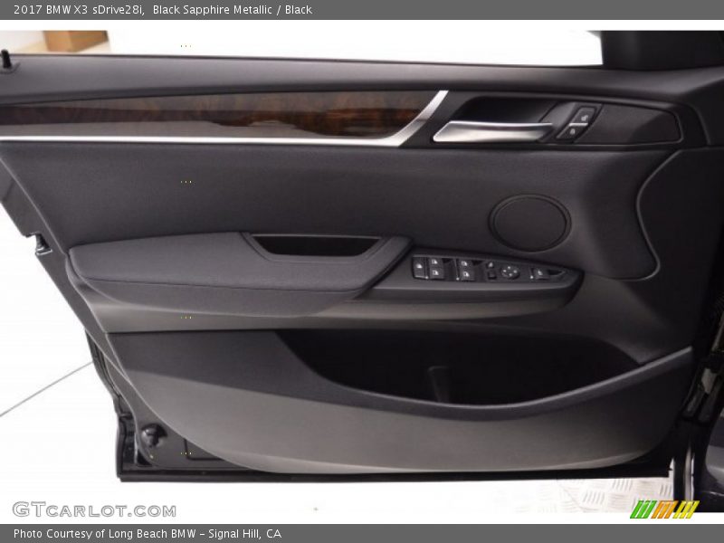Black Sapphire Metallic / Black 2017 BMW X3 sDrive28i
