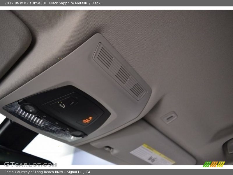 Black Sapphire Metallic / Black 2017 BMW X3 sDrive28i