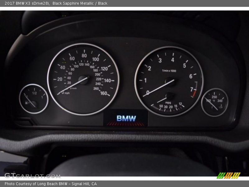 Black Sapphire Metallic / Black 2017 BMW X3 sDrive28i